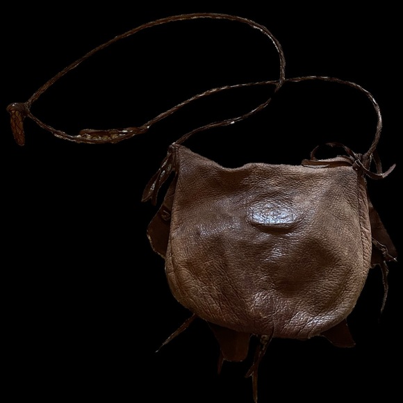 Vintage Handmade Deer-hide Pocketbook - Picture 3 of 6